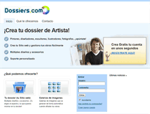 Tablet Screenshot of dossiers.com